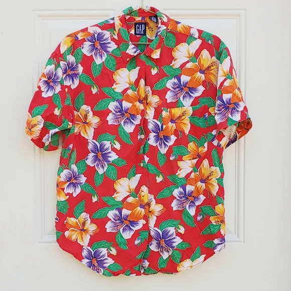 Vintage GAP Hawaiian Shirt - Picture 1 of 3